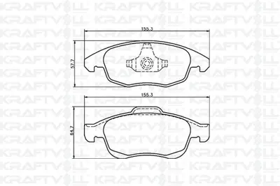 KRAFTVOLL 07010038 Fren Balatası On C4 Pıcasso C4 Iı Ds4 1.6hdı 110 / 1.8 16v 10 / 06 Partner Tepee Berlıngo Iıı P5008 