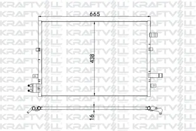 KRAFTVOLL 08060118 Klima Radyatoru   Mondeo Iıı 2.0tdcı / 2.2tdcı 00>07