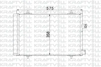 KRAFTVOLL 08060098 Klima Radyatoru (Kondanser) P407 P508 C5 Iıı 2008> Dw10bted4 (2.0 Hdı 16v)