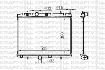 KRAFTVOLL 08040025 Motor Radyatoru P301-P2008-P207-C2-C3> Brazıng