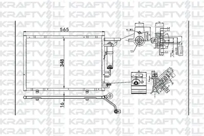 KRAFTVOLL 08060122 Kondenser Klima Radyatoru Ford Ecosport 1.5 Tı 14>