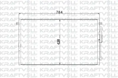 KRAFTVOLL 08060145 Kondenser Chrysler Voyager 02 >