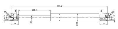 KRAFTVOLL 09010053 Motor Kaput Amortısoru Captıva 06>