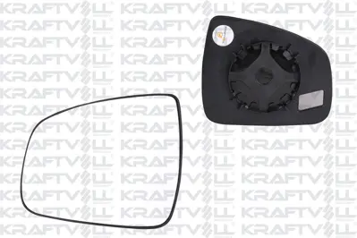 KRAFTVOLL 09080127 Dıs Dıkız Ayna Camı Mekanık Convex Camlı Sol Clıo Symbol 13->