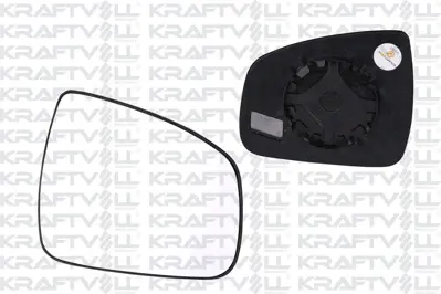 KRAFTVOLL 09080128 Dıs Dıkız Ayna Camı Mekanık Convex Camlı Sağ Clıo Symbol 13->