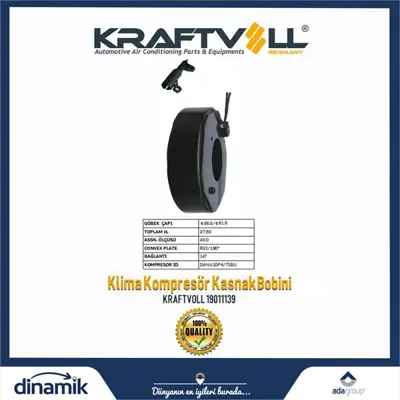 KRAFTVOLL 19011139 Klima Kompresor Bobini Mb/Bmw Denso 12v