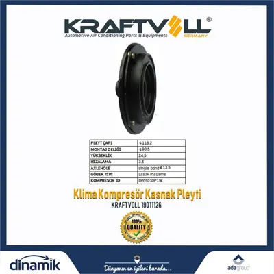 KRAFTVOLL 19011126 Klima Kompresor Gobegı Dns-10p15c-Rubber