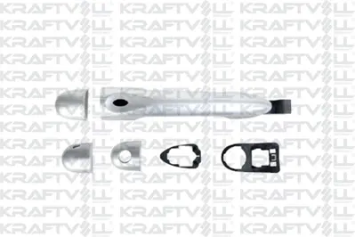 KRAFTVOLL 21030160 Kapı Dıs Acma Kolu Sensorlu Boyalı Captur Clıo Iv Fluence