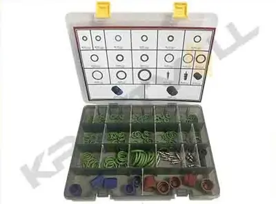KRAFTVOLL 19013081 Amerıkan Araçları Klima Bakım Seti - (O-Rıng-Subap Ignesı - Kapak (164 Parca)