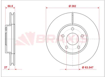 BRAXIS AE0918 On Dıskı Ayna Yenı Kasa Focus Iv 18> 2208066, 2305503, JX611125AEA, JX611125AEB