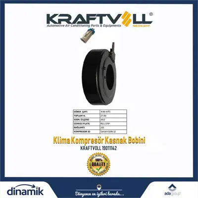 KRAFTVOLL 19011142 Klima Kompresor Bobini Sanden 1.3 Opl-Astra H-Pgt