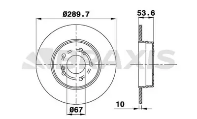 BRAXIS AE0143 Fren Dıskı Arka W203 02>07 Cl203 02>08 S203 02>07 C209 02>09 A209 03>10 2104230612, 2104230312, 2034230412, 1244231112, A210423101264, A2104231012, A2104230612, A2104230312, A2034230412, A1244231112