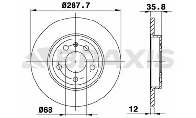 BRAXIS AE0506 Arka Fren Aynası A4 Avant 2.0 Tfsı / 2.0 Tdı / 2.5 Tdı / 2.7 Tdı 3.0 Quattro.3.0 Tdı.3.2 Fsı 04>