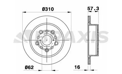 BRAXIS AE0759 Arka Fren Dısk Aynası Lexus Ls 430 4.3ı 4243150060, 4243150080, 432065F001, 4243114150, 4243114170, 4243122170, 4243124031, 4243124051, 4243130100, 4243130140