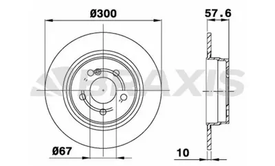 BRAXIS AE0211 Fren Dıskı Arka W204 08>14 S204 09>14 C204 11> C207 09>16 A207 10>16 A2044230612, A2044230912, 2044230612, 2044230912, 4230512, A0004230512, A2044231512, 2044231512, A0054204220, A0054200720