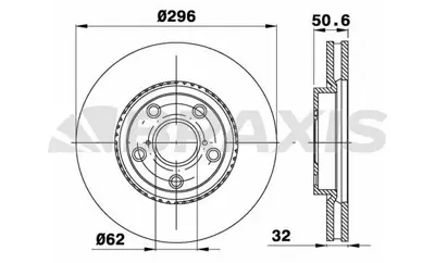 BRAXIS AE0703 On Fren Dısk Aynası Lexus Gs300 430 Sc 430 4.3ı 4351230300, 4351230190, 4351250110, 4351250111, 4351230180, 4351250100, 4351250112, 4351230181, 4351224071, 4351250090