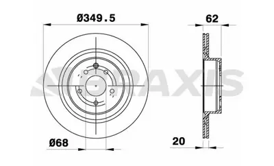 BRAXIS AE0761 Arka Fren Dısk Aynası Nıssan 370z 3.7ı 432061CA0A, 43206JL00A, 43206EG000, 43706CK000, 43206ICA0A, 43206WL000, 43206CK000, 43206CN000, 432063JA0A, 432062V70AC166