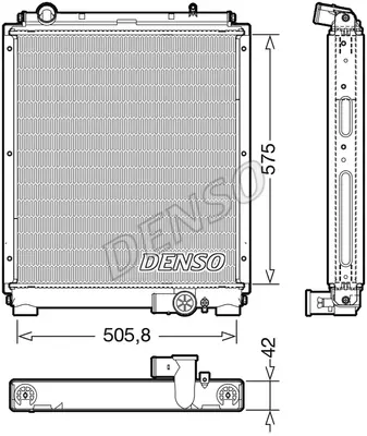 ORIS BMI296048 Motor Radyatoru Alumınyum Mıtsubıshı Fuso Canter Prestıj Manuel Euro5 ME418713 ME418428