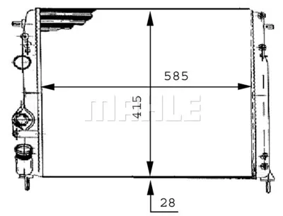 BEHR MAHLE CR 493 000S Su Radyatörü 7700425842 7711135327 8200189286 7701352976 7700429769 7701499953 8200062691 2140000QAZ 7700428082 7700428658