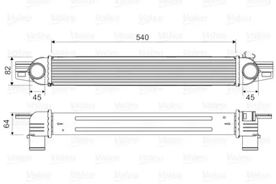 ORIS IFI003064 Turbo Radyatoru (Intercoll) Nemo-Bıpper-Fıorıno 1,3jtd Bıpper-Nemo 1,4hdı Olcu:(540 X 85 X 64) 384L7