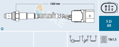 FAE 75097 Lambda Sensörü 1.8t-2.0 Awt-Alt 