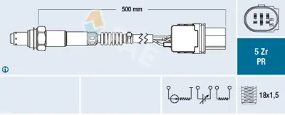 FAE 75110 Oksijen Sensörü Corsa-D A13dtj Astra-J 13cdtı 