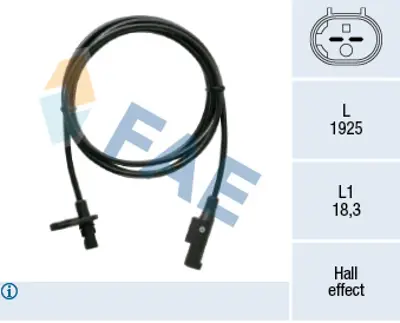 FAE 78524 Abs Hız Sensörü Sol Arka Crafter 2.0tdi 2.5tdi 