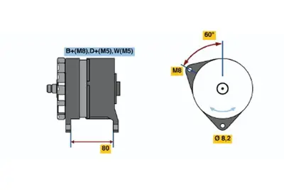 BOSCH 0 120 469 032 Alternator Flc 09.1996 09.2000 