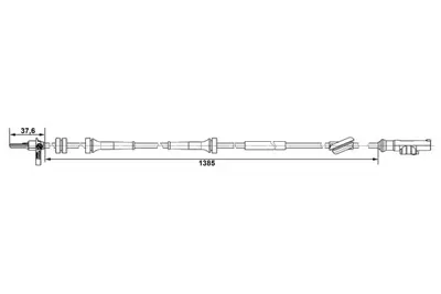 BOSCH 0 265 007 488 Devır Sensor Arka Alfa 156 97 05 147 3.2gta 03>gt 1.8ts 3.2gta 03>1.9jtd 03>08>2.0jts 03>06> 46823095