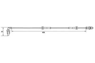 BOSCH 0 265 007 582 Hız Sensoru Arka Logan 1.4 Mpı 07 / 04 8200254688