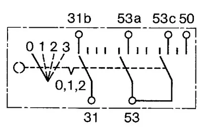BOSCH 0 342 309 007 Anahtar 