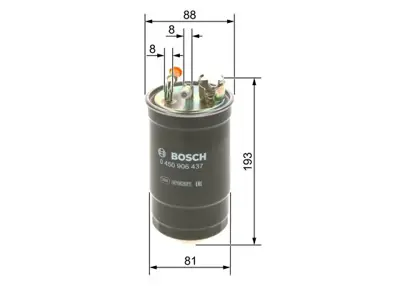 BOSCH 0 450 906 437 Dızel Yakit Fıltresı 1M0127401 1M9127401