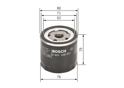 BOSCH 0 451 103 351 Polen Fıltresı Standart Uno 83; Uno 90; Tıpo 87; Tıpo 93; Tempra; Regata; Delta; Punto 93 1520860400 5019918 7689285 7701415064