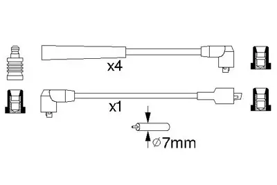 BOSCH 0 986 356 812 Bujı Kablosu (Sılıkon Set) 