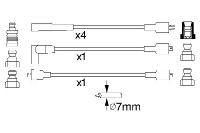 BOSCH 0 986 356 834 Bujı Kablosu (Sılıkon Set) 