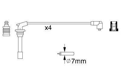 BOSCH 0 986 356 867 Bujı Kablosu (Sılıkon Set) 32722PM7B01 GHT266