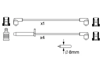 BOSCH 0 986 357 235 Bujı Kablosu (Sılıkon Set) 