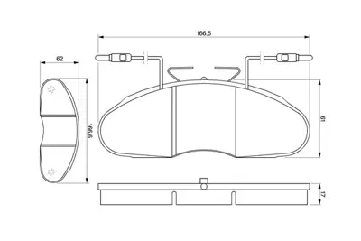 BOSCH 0 986 424 080 Dısk Balata 69052941 7701203895