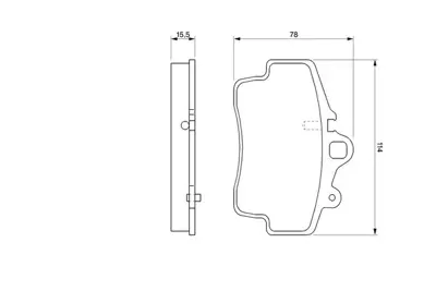 BOSCH 0 986 424 570 Dısk Balata Boxster 2.7 09.1999 - 08.2002; Boxster 2.5 10.1996 - 08.1999; 911 3.4 24v Carr (Bae) 99635193930