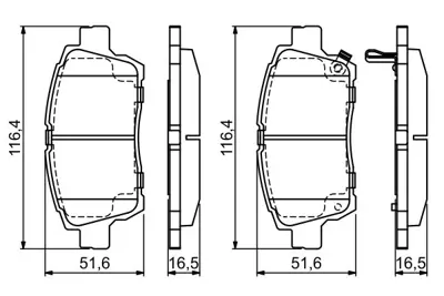 BOSCH 0 986 424 803 Dısk Balata V9118A082