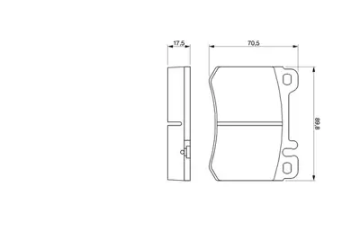 BOSCH 0 986 460 959 Dısk Balata A0014208520