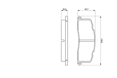 BOSCH 0 986 461 140 Dısk Balata AY060TY010 V9118B012