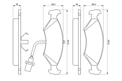 BOSCH 0 986 466 403 Dısk Balata 89FX2K021CA