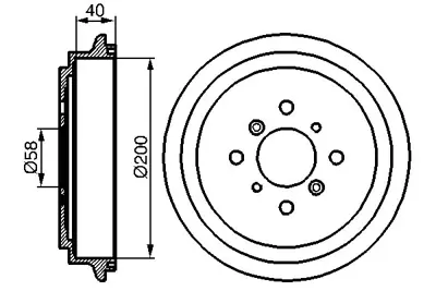 BOSCH 0 986 477 141 Fren Kampanası - [2000 / 565 Mm] Lıana 1.6ı 16v Hatchback 03.2001 - 04.2008; Swıft 1.3 Hatchback 4351160G10000