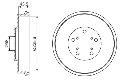 BOSCH 0 986 477 231 Fren Kampanası - [2286 / 435 Mm] Forester 2.0ı 4x4 03.1998 - 05.2002; Forester 2.0ı 4x4 01.1997 - 26340AA010