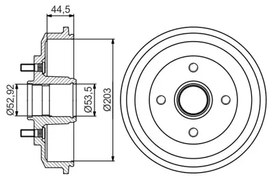 BOSCH 0 986 477 266 Fren Kampanası - [2030 / 810 Mm] Fıesta 1.25ı 12.2002 - 09.2008; Fıesta 1.4 Tdcı 11.2001 - 09.20 7S611113AA