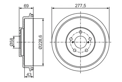 BOSCH 0 986 477 279 Fren Kampanası 26740FA000