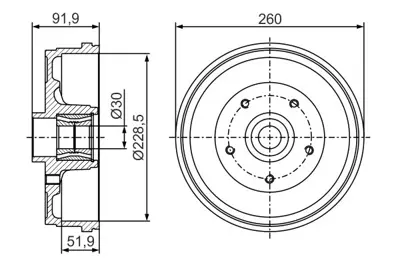 BOSCH 0 986 477 283 Fren Kampanası 432008310R