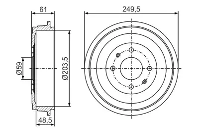 BOSCH 0 986 477 286 Fren Kampanası 51962845