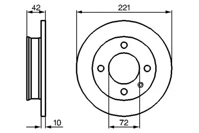 BOSCH 0 986 478 068 Fren Dıskı DBRZ1125A